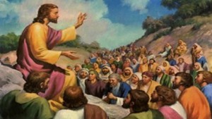 Jesus fala a multidao