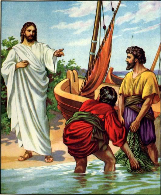 Jesus e pescadores